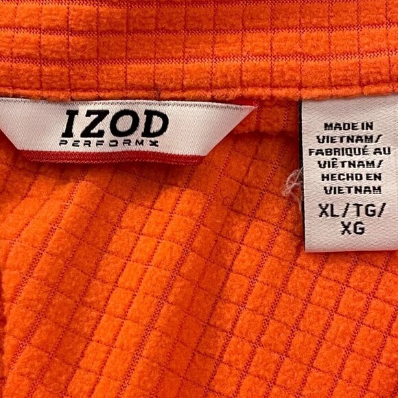 IZod PerformZ Jacket Women's XL Orange Zipper Pockets Long Sleeves - Picture 11 of 12